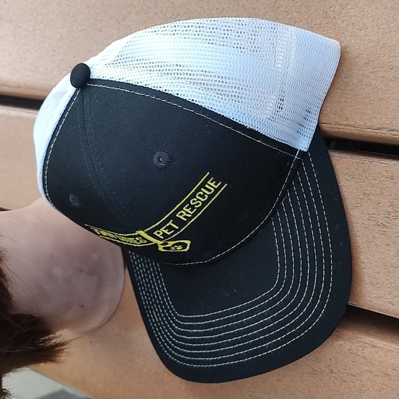 Twin Cities Pet Rescue Embroidered Logo Trucker Mesh Snapback Hat Cap - Picture 3 of 9